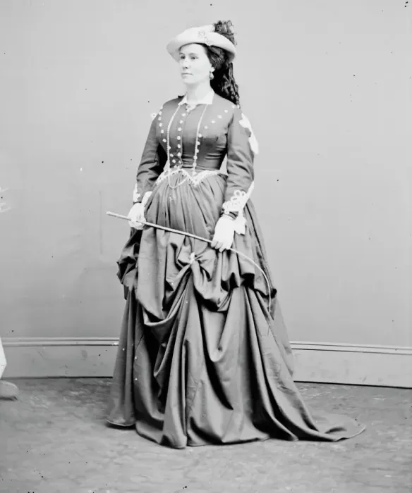 Framed Print : Lucille Weston, between 1855 and 1865. Creator: Unknown Framed Print : Lucille Weston, between 1855 and 1865. Creator: Unknown