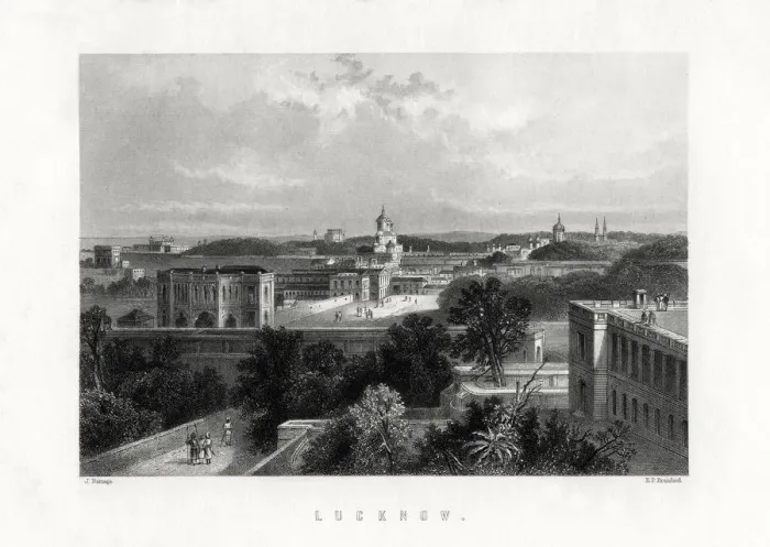 Framed Print : Lucknow, capital city of the state of Uttar Pradesh, India, 19th century. Artist: Edward Paxman Brandard Framed Print : Lucknow, capital city of the state of Uttar Pradesh, India, 19th century. Artist: Edward Paxman Brandard