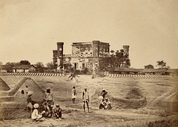 Framed Print : Lucknow, India: the military mess house surrounded by fortifications after the Indian... c1858. Creator: Felice Beato Framed Print : Lucknow, India: the military mess house surrounded by fortifications after the Indian... c1858. Creator: Felice Beato