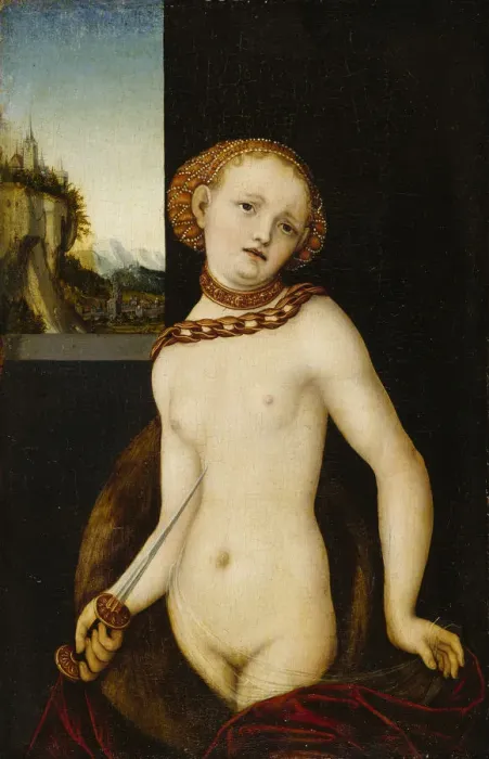 Framed Print : Lucretia, 1530 Framed Print : Lucretia, 1530