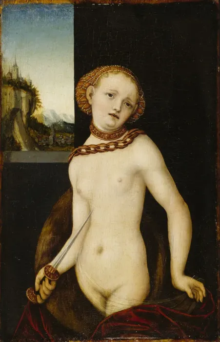 Framed Print : Lucretia, 1530. Creator: Cranach, Lucas, the Elder (1472-1553) Framed Print : Lucretia, 1530. Creator: Cranach, Lucas, the Elder (1472-1553)