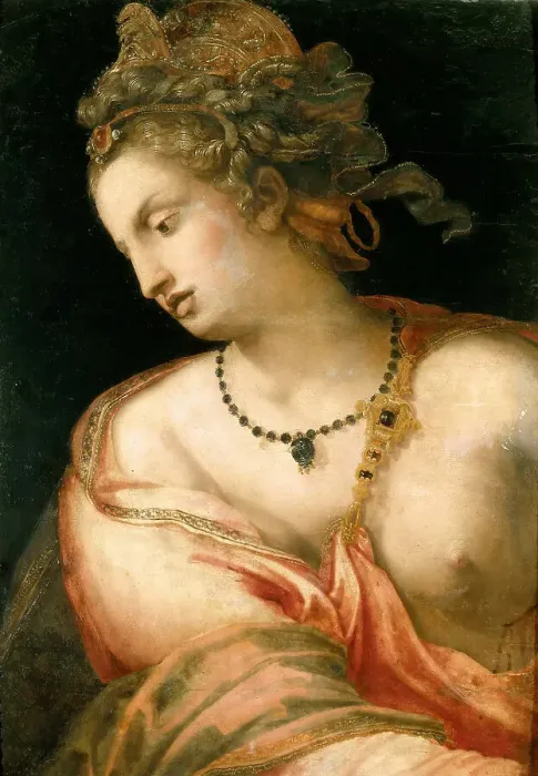 Framed Print : Lucretia, 1560s. Creator: Tosini, Michele (1503-1577) Framed Print : Lucretia, 1560s. Creator: Tosini, Michele (1503-1577)
