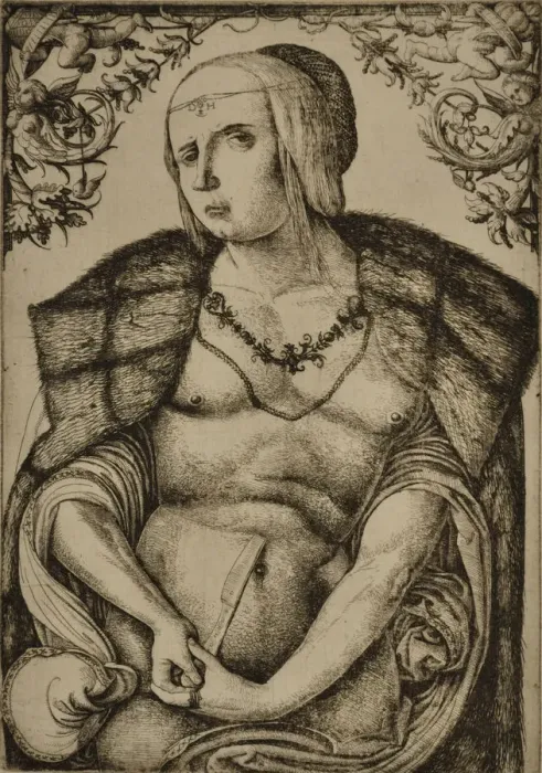 Framed Print : Lucretia, ca 1515 Framed Print : Lucretia, ca 1515