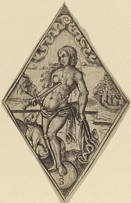 Framed Print : Lucretia. Creator: Master S Framed Print : Lucretia. Creator: Master S