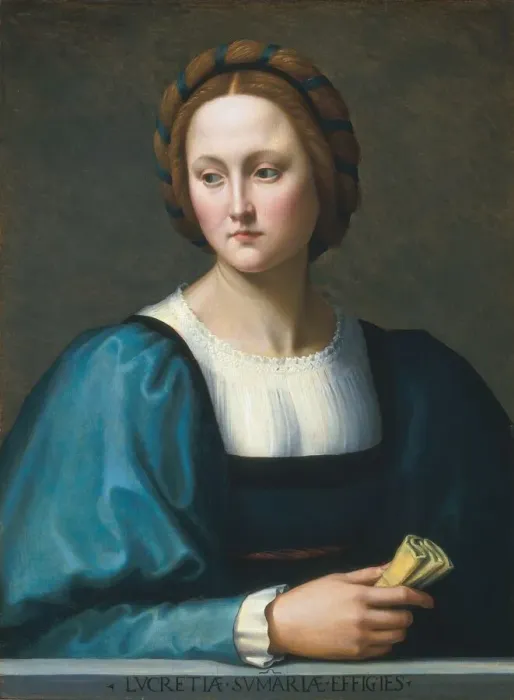 Framed Print : Lucrezia Sommaria, c. 1510. Creator: Ridolfo Ghirlandaio Framed Print : Lucrezia Sommaria, c. 1510. Creator: Ridolfo Ghirlandaio