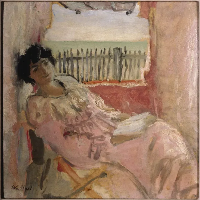 Framed Print : Lucy Hessel at the Seashore, ca 1904. Artist: Vuillard, Edouard (1868-1940) Framed Print : Lucy Hessel at the Seashore, ca 1904. Artist: Vuillard, Edouard (1868-1940)