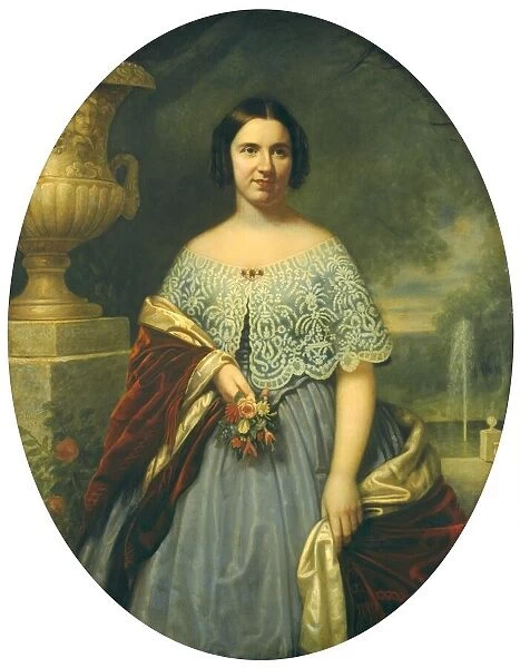 Lucy Tappan Bowen (Mrs. Henry C. Bowen), 1859. Creator: Francis Bicknell Carpenter