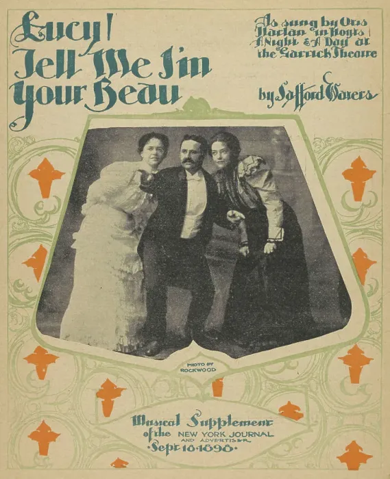 Framed Print : Lucy, tell me I'm your beau, 1898. Creators: Unknown, Rockwood Framed Print : Lucy, tell me I'm your beau, 1898. Creators: Unknown, Rockwood