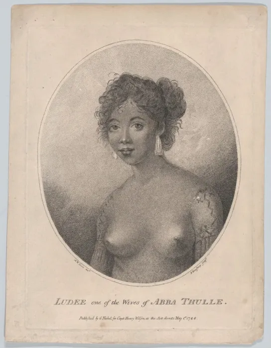 Framed Print : Ludee, One of the Wives of Abba Thulle, May 1, 1788. Creator: Henry Kingsbury Framed Print : Ludee, One of the Wives of Abba Thulle, May 1, 1788. Creator: Henry Kingsbury