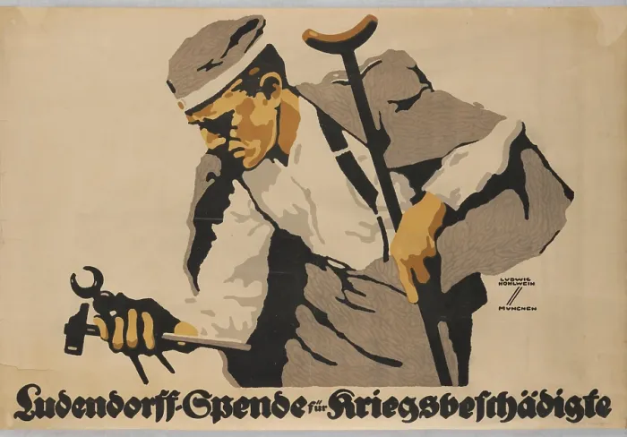 Framed Print : The Ludendorff Appeal for the War-Disabled, 1918. Creator: Hohlwein, Ludwig (1874-1949) Framed Print : The Ludendorff Appeal for the War-Disabled, 1918. Creator: Hohlwein, Ludwig (1874-1949)