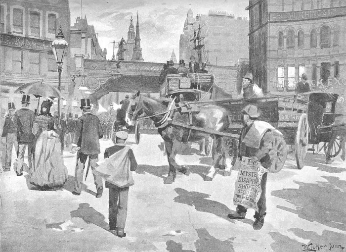 Framed Print : Ludgate Circus, 1891. Creator: William Luker. Ludgate Circus, 1891. Creator: William Luker Framed Print : Ludgate Circus, 1891. Creator: William Luker. Ludgate Circus, 1891. Creator: William Luker