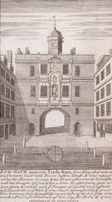 Framed Print : Ludgate, London, c1750 Framed Print : Ludgate, London, c1750
