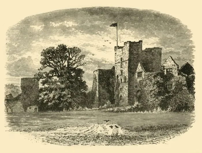 Framed Print : Ludlow Castle from the Entrance Gate, 1898. Creator: Unknown Framed Print : Ludlow Castle from the Entrance Gate, 1898. Creator: Unknown