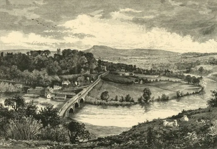 Framed Print : Ludlow, from Whitcliffe, 1898. Creator: Unknown Framed Print : Ludlow, from Whitcliffe, 1898. Creator: Unknown