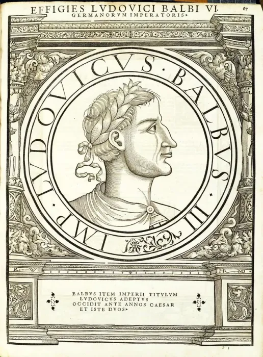 Framed Print : Ludouicus Balbus (806-876), 1559 Framed Print : Ludouicus Balbus (806-876), 1559