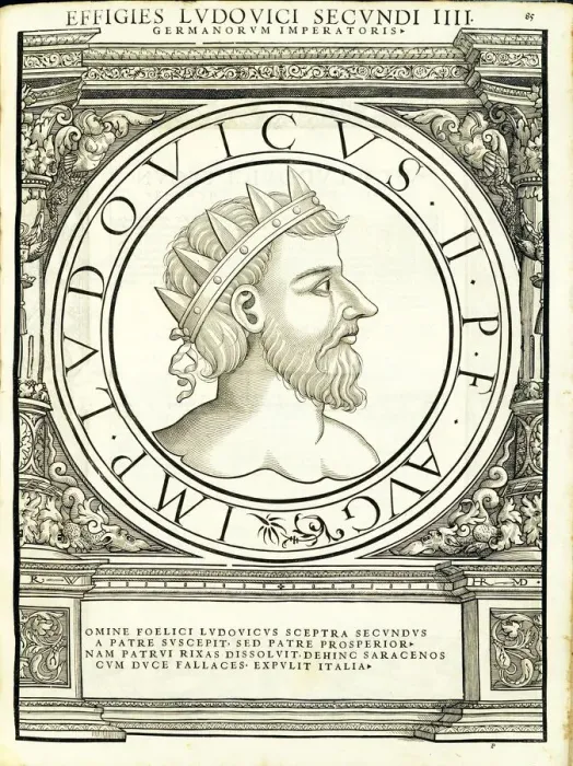 Framed Print : Ludouicus II (825 - 875), 1559 Framed Print : Ludouicus II (825 - 875), 1559