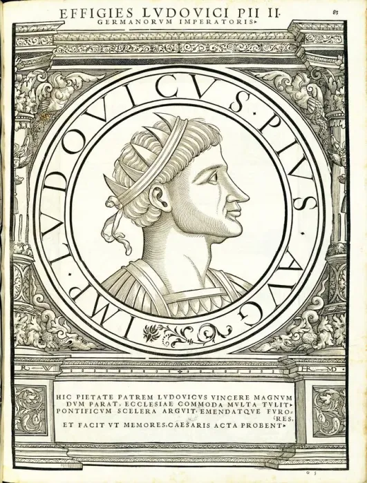 Framed Print : Ludouicus Pius (778 - 840), 1559 Framed Print : Ludouicus Pius (778 - 840), 1559