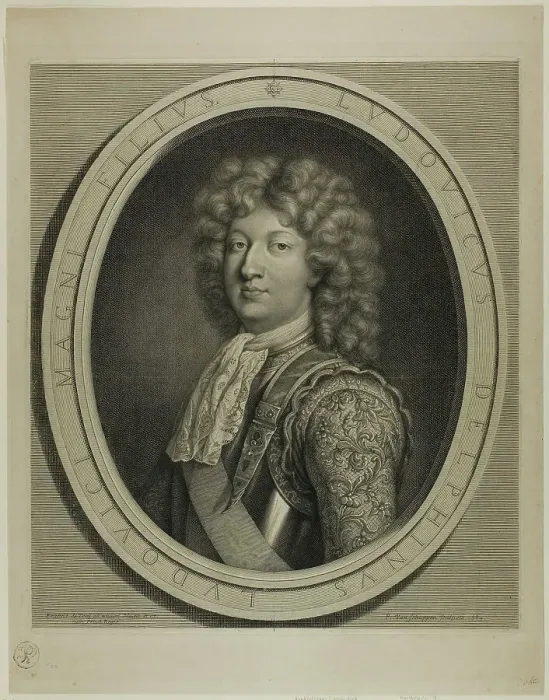 Framed Print : Ludovicus Delphinus, 1684. Creator: Pierre Louis van Schuppen Framed Print : Ludovicus Delphinus, 1684. Creator: Pierre Louis van Schuppen