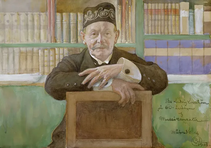 Framed Print : Ludvig Looström, 1848-1941, 1908. Creator: Carl Larsson