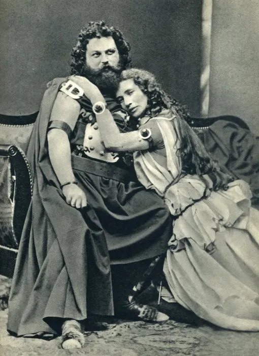 Framed Print : Ludwig and Malvina Schnorr von Carolsfeld as Tristan and Isolde, 1865