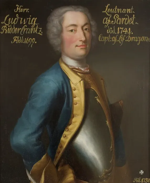 Framed Print : Ludwig Riddercrantz, 1697-1742, 1730. Creator: Anon Framed Print : Ludwig Riddercrantz, 1697-1742, 1730. Creator: Anon