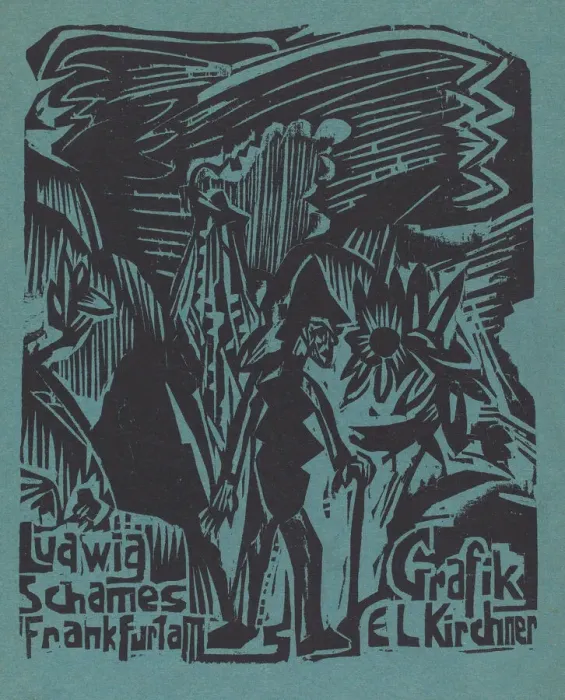 Framed Print : Ludwig Schames Frankfurt a M Grafik E L Kirchner (Ludwig Schames Frankfurt a M Framed Print : Ludwig Schames Frankfurt a M Grafik E L Kirchner (Ludwig Schames Frankfurt a M