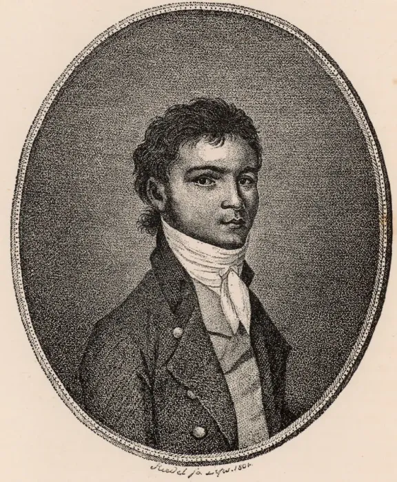 Framed Print : Ludwig van Beethoven (1770-1827), 1790s. Artist: Anonymous Framed Print : Ludwig van Beethoven (1770-1827), 1790s. Artist: Anonymous