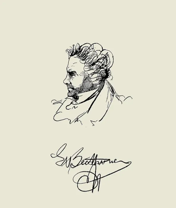 Framed Print : Ludwig van Beethoven, c. 1832. Creator: Lyser, Johann Peter (1804-1870) Framed Print : Ludwig van Beethoven, c. 1832. Creator: Lyser, Johann Peter (1804-1870)