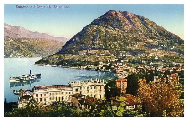 Lugano and Monte San Salvatore, Switzerland, 20th century
