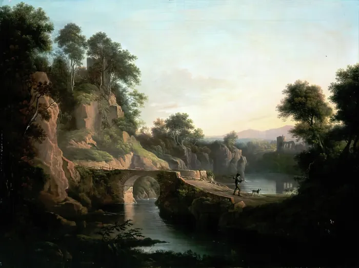 Framed Print : Lugar Water, 1775-1799. Creator: Alexander Nasmyth Framed Print : Lugar Water, 1775-1799. Creator: Alexander Nasmyth