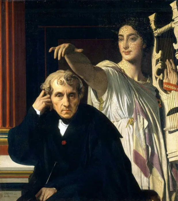 Framed Print : Luigi Cherubini and the Muse of Lyric Poetry, 1842 Framed Print : Luigi Cherubini and the Muse of Lyric Poetry, 1842