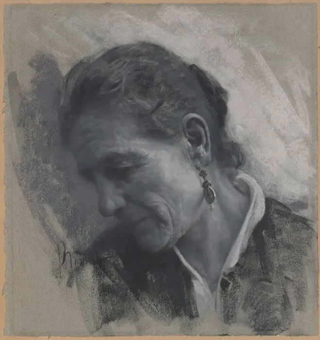 Framed Print : Luisa Carmignani, the Artist's Mother-in-Law, c. 1881. Creator: Francesco Paolo Michetti Framed Print : Luisa Carmignani, the Artist's Mother-in-Law, c. 1881. Creator: Francesco Paolo Michetti
