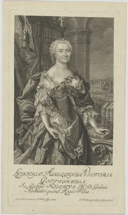 Framed Print : Luise Adelgunde Gottsched, born Kulmus (1713-1762), 1757 Framed Print : Luise Adelgunde Gottsched, born Kulmus (1713-1762), 1757