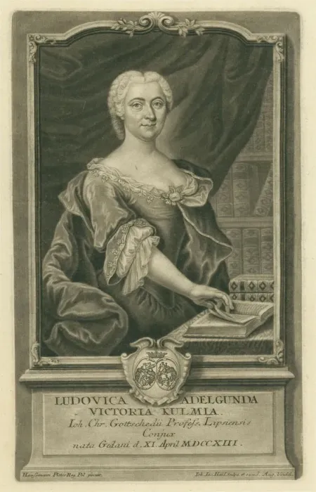Framed Print : Luise Adelgunde Gottsched, born Kulmus (1713-1762), 1741 Framed Print : Luise Adelgunde Gottsched, born Kulmus (1713-1762), 1741