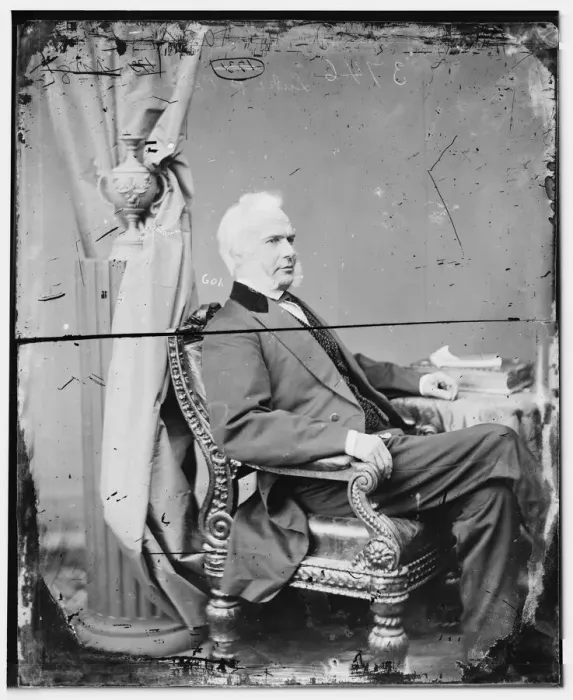 Framed Print : Luke Potter Poland of Vermont, between 1860 and 1875. Creator: Unknown Framed Print : Luke Potter Poland of Vermont, between 1860 and 1875. Creator: Unknown
