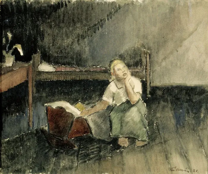 Framed Print : Lullaby, 1921. Creator: Alvar Cawén Framed Print : Lullaby, 1921. Creator: Alvar Cawén