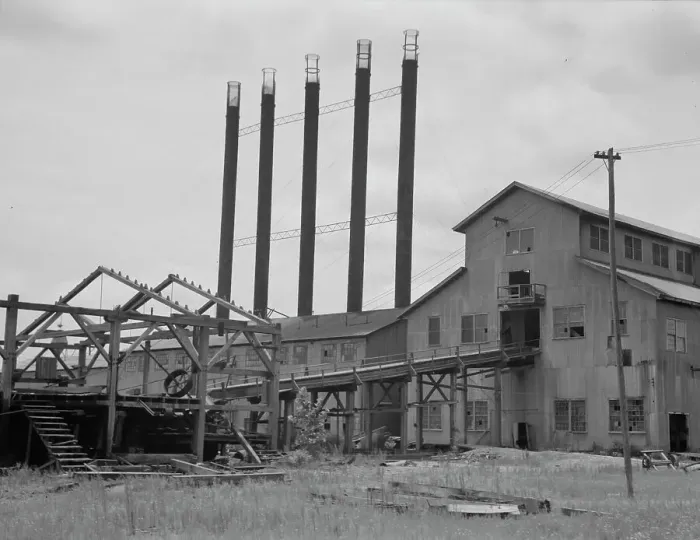 Framed Print : Lumber mill being dismantled at Careyville, Florida, 1937. Creator: Dorothea Lange Framed Print : Lumber mill being dismantled at Careyville, Florida, 1937. Creator: Dorothea Lange