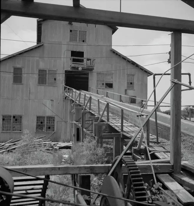 Framed Print : Lumber mill which is being dismantled, Careyville, Florida, 1937. Creator: Dorothea Lange Framed Print : Lumber mill which is being dismantled, Careyville, Florida, 1937. Creator: Dorothea Lange
