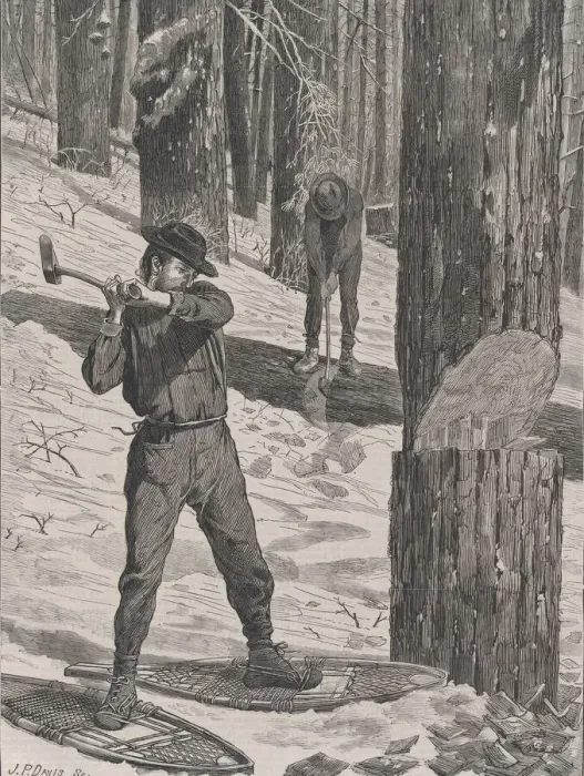 Framed Print : Lumbering in Winter (Every Saturday, Vol. II, New Series), January 28, 1871 Framed Print : Lumbering in Winter (Every Saturday, Vol. II, New Series), January 28, 1871