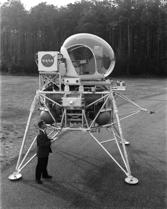 Framed Print : Lunar Landing Vehicle, USA, 1963. Creator: NASA Framed Print : Lunar Landing Vehicle, USA, 1963. Creator: NASA