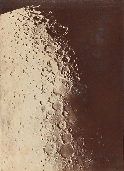 Lunar Photograph, South Pole, 1890. Creators: Paul Henry, Prosper Henry