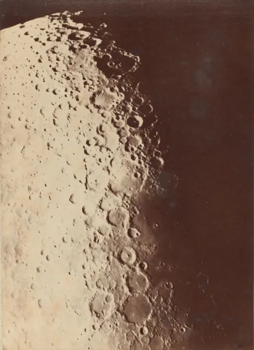 Framed Print : Lunar Photograph, South Pole, 1890. Creators: Paul Henry, Prosper Henry Framed Print : Lunar Photograph, South Pole, 1890. Creators: Paul Henry, Prosper Henry