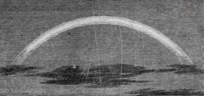 Framed Print : Lunar rainbow, 1844. Creator: Unknown Framed Print : Lunar rainbow, 1844. Creator: Unknown