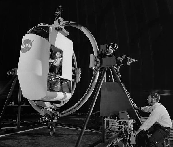 Lunar Rendezvous Simulator, 1962. Creator: NASA