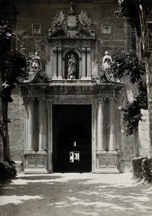 Framed Print : Lunatic asylum (once a convent), Granada: gateway, c1900. Creator: Unknown Framed Print : Lunatic asylum (once a convent), Granada: gateway, c1900. Creator: Unknown