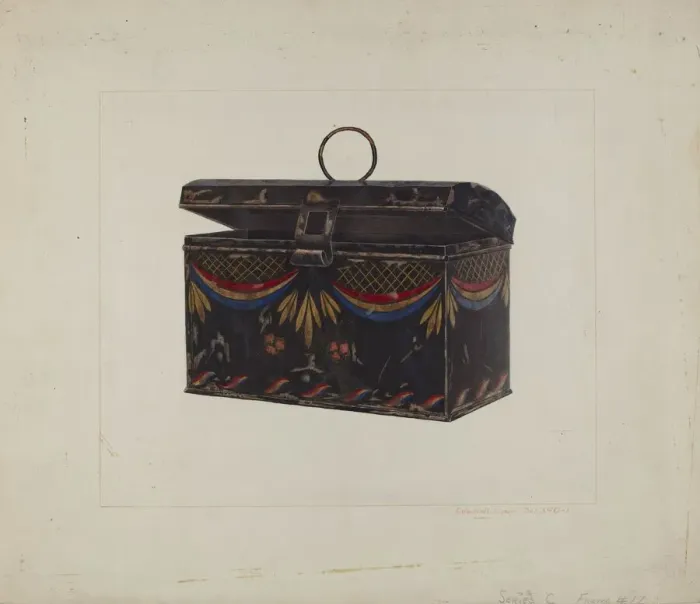 Framed Print : Lunch Box, 1935 / 1942. Creator: Edward L Loper Framed Print : Lunch Box, 1935 / 1942. Creator: Edward L Loper
