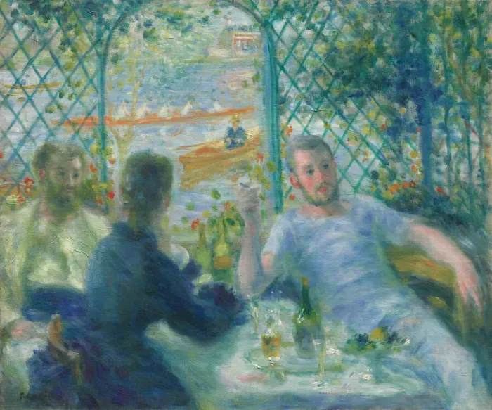 Framed Print : Lunch at the Restaurant Fournaise (The Rowers Lunch), 1875 Framed Print : Lunch at the Restaurant Fournaise (The Rowers Lunch), 1875