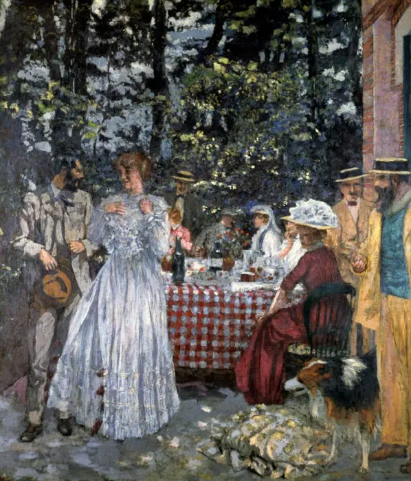 Framed Print : Lunch at Vasouy, 1901. Artist: Edouard Vuillard Framed Print : Lunch at Vasouy, 1901. Artist: Edouard Vuillard