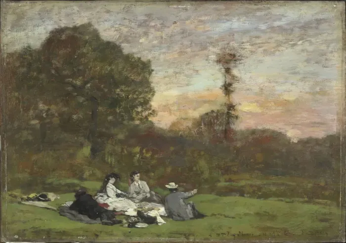 Framed Print : Luncheon on the Grass (Le dejeuner sur l herbe), 1866
