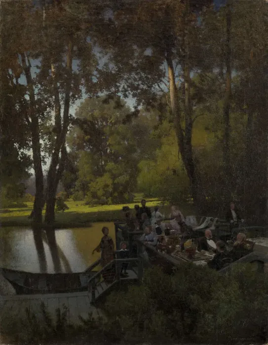 Framed Print : Luncheon in the Park. Artist: Sukhodolsky, Pyotr Alexandrovich (1835-1903) Framed Print : Luncheon in the Park. Artist: Sukhodolsky, Pyotr Alexandrovich (1835-1903)